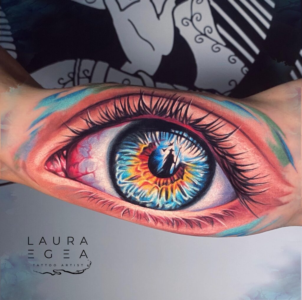 color realism tattoo by Laura Egea in Dallas Texas