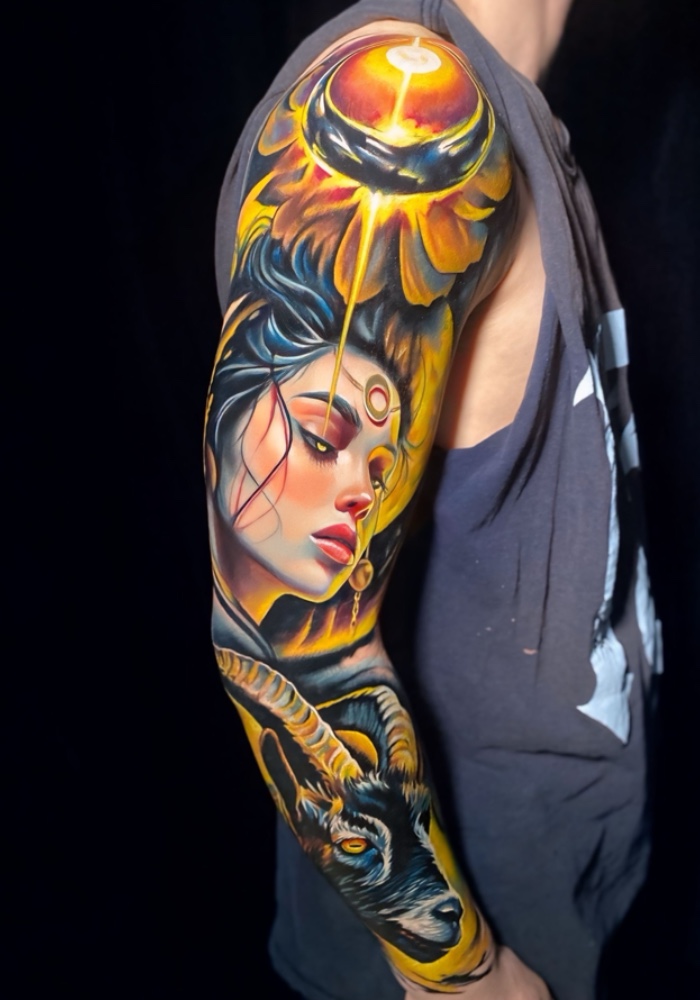 Best Color Realism Tattoo by Laura Egea in Dallas