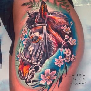 Color realism animal portrait by Laura Egea in Dallas, Texas